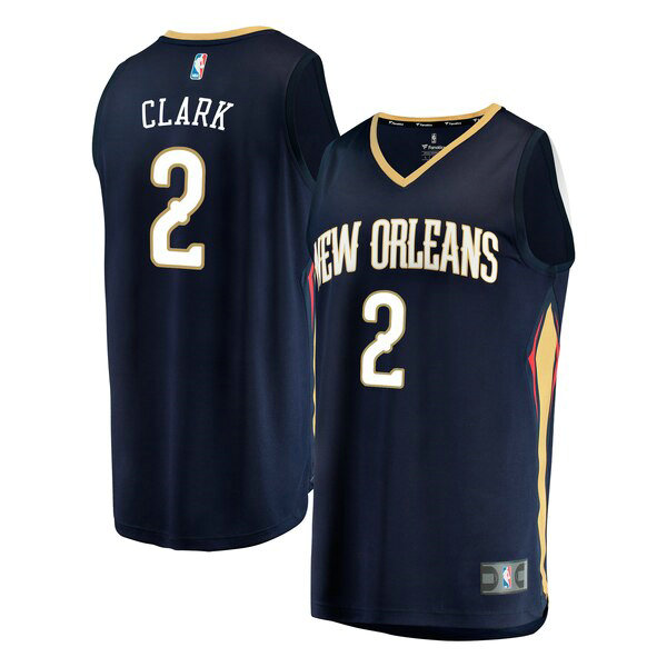Maillot New Orleans Pelicans Homme Ian Clark 2 Icon Edition Bleu marin